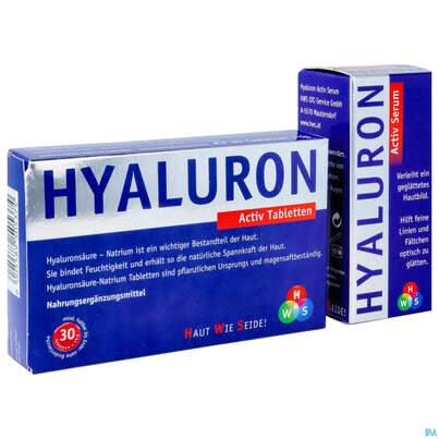 Sie sehen eine Packung Hyaluron Activ Tabl +serum Aktion 1pk, Produktbild: 02 Hyaluron Activ Tabl +serum Aktion 1pk, A-Nr.: 4293022 - 02