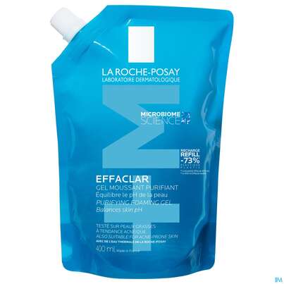 Sie sehen eine Packung La Roche Posay Effaclar Schaeumendes Reinigungsgel Refill 400ml, Produktbild: 01 La Roche Posay Effaclar Schaeumendes Reinigungsgel Refill 400ml, A-Nr.: 5381828 - 01