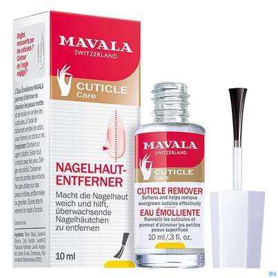 Sie sehen eine Packung Mavala Nagel Hautentferner 10ml, Produktbild: 03 Mavala Nagel Hautentferner 10ml, A-Nr.: 2976610 - 03