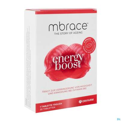 Sie sehen eine Packung Mbrace Tabl Energy Boost 30st, Produktbild: 02 Mbrace Tabl Energy Boost 30st, A-Nr.: 5680531 - 02