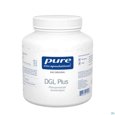 Sie sehen eine Packung Pure Encapsulations Dgl Plus 180 Kapseln, Produktbild: 01 Pure Encapsulations Dgl Plus 180 Kapseln, A-Nr.: 2292805 - 01