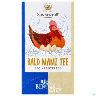 Sie sehen eine Packung Sonnentor Biobengelchen Bald Mami Tee 02626 18st, Produktbild: 01 Sonnentor Biobengelchen Bald Mami Tee 02626 18st, A-Nr.: 5448828 - 01