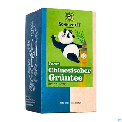Sie sehen eine Packung Sonnentor Gruener Tee Bio Chinesisch 02222 18st, Produktbild: 03 Sonnentor Gruener Tee Bio Chinesisch 02222 18st, A-Nr.: 4307729 - 03