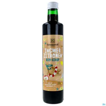 Sie sehen eine Packung Sonnentor Sirup/bio Ingwer/zitrone 00596 500ml, Produktbild: 01 Sonnentor Sirup/bio Ingwer/zitrone 00596 500ml, A-Nr.: 3605732 - 01