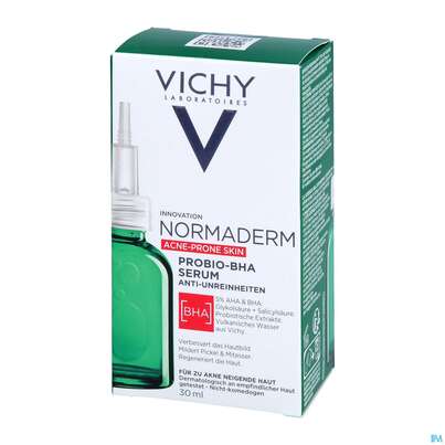 Sie sehen eine Packung Vichy Normaderm Probio Bha Serum 30ml, Produktbild: 02 Vichy Normaderm Probio Bha Serum 30ml, A-Nr.: 5458577 - 02
