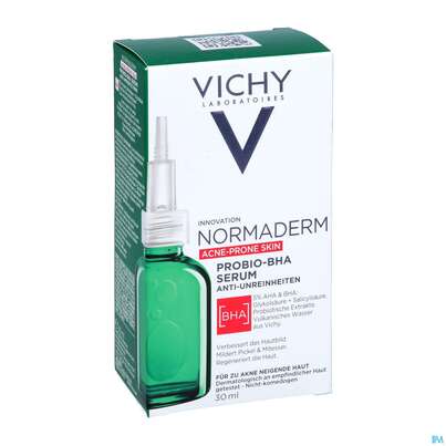 Sie sehen eine Packung Vichy Normaderm Probio Bha Serum 30ml, Produktbild: 03 Vichy Normaderm Probio Bha Serum 30ml, A-Nr.: 5458577 - 03