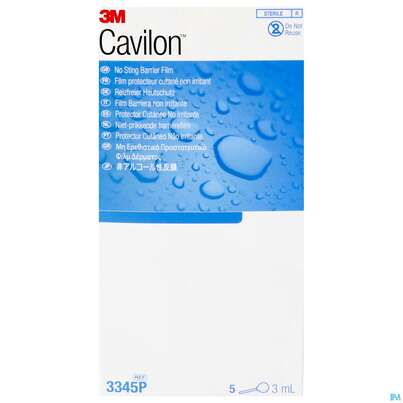 Sie sehen eine Packung Cavilon Barrier Film 3ml 3345p 5st, Produktbild: 01 Cavilon Barrier Film 3ml 3345p 5st, A-Nr.: 2855711 - 01