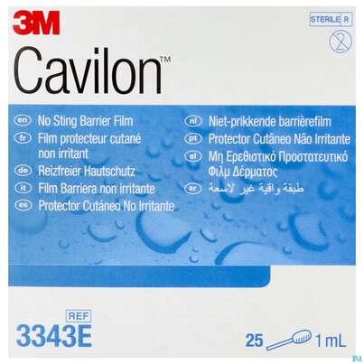 Sie sehen eine Packung Cavilon Barrier Film 1ml 3343e 25st, Produktbild: 01 Cavilon Barrier Film 1ml 3343e 25st, A-Nr.: 2219010 - 01