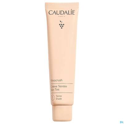 Sie sehen eine Packung Caudalie Vinocrush Getoente Creme 1 30ml, Produktbild: 01 Caudalie Vinocrush Getoente Creme 1 30ml, A-Nr.: 5829654 - 01