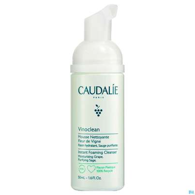 Sie sehen eine Packung Caudalie Vinoclean Reinigungsschaum 50ml, Produktbild: 03 Caudalie Vinoclean Reinigungsschaum 50ml, A-Nr.: 5413741 - 03
