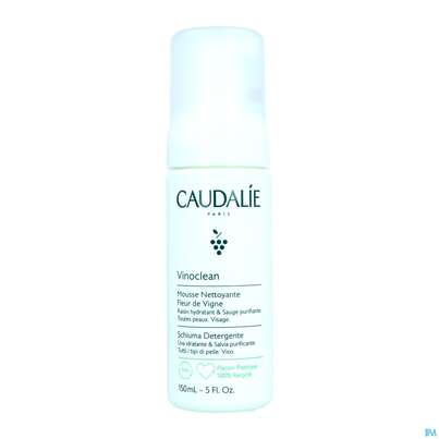 Sie sehen eine Packung Caudalie Vinoclean Reinigungsschaum 150ml, Produktbild: 02 Caudalie Vinoclean Reinigungsschaum 150ml, A-Nr.: 5413758 - 02