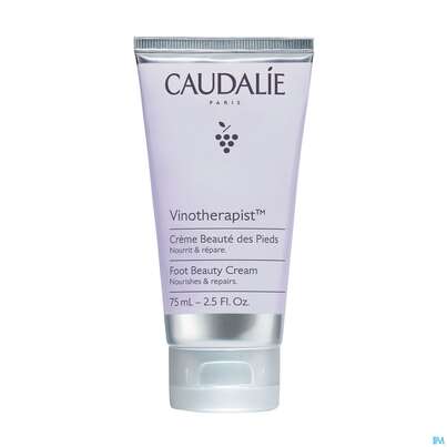 Sie sehen eine Packung Fuss Caudalie Vinotherapist Pflegecreme 75ml, Produktbild: 02 Fuss Caudalie Vinotherapist Pflegecreme 75ml, A-Nr.: 5609214 - 02