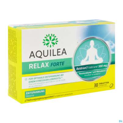 Sie sehen eine Packung Relax Tabl Forte Aquilea 30st, Produktbild: 02 Relax Tabl Forte Aquilea 30st, A-Nr.: 5606635 - 02