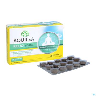 Sie sehen eine Packung Relax Tabl Forte Aquilea 30st, Produktbild: 04 Relax Tabl Forte Aquilea 30st, A-Nr.: 5606635 - 04