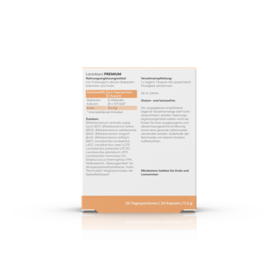 Sie sehen eine Packung Lactobact PREMIUM, Produktbild: 03 Lactobact PREMIUM, A-Nr.: 5741505 - 03