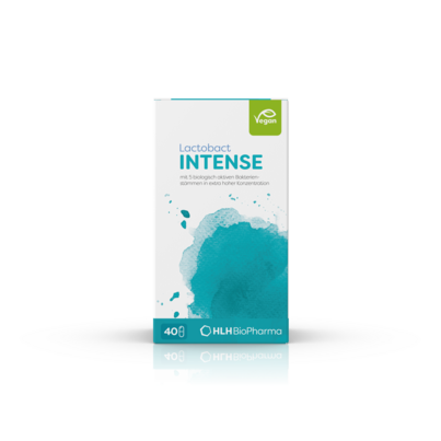 Sie sehen eine Packung Lactobact INTENSE, Produktbild: 01 Lactobact INTENSE, A-Nr.: 5833466 - 01