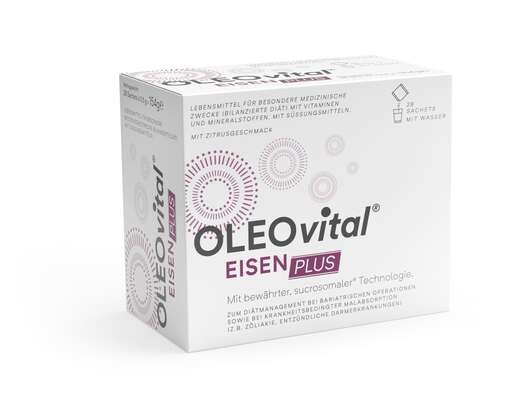 Sie sehen eine Packung OLEOvital Eisen PLUS, Produktbild: 01 OLEOvital Eisen PLUS, A-Nr.: 5868631 - 01