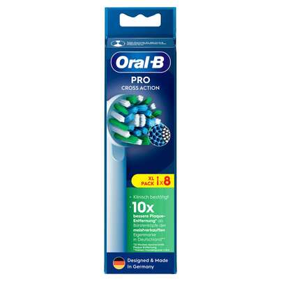 Oral-B Pro CrossAction Aufsteckbürsten, 8 Stück, A-Nr.: 4284402 - 01
