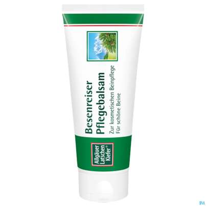 Sie sehen eine Packung Allgäuer Latschenkiefer Besenreiser Pflegebalsam 100ml, Produktbild: 02 Allgäuer Latschenkiefer Besenreiser Pflegebalsam 100ml, A-Nr.: 3841697 - 02