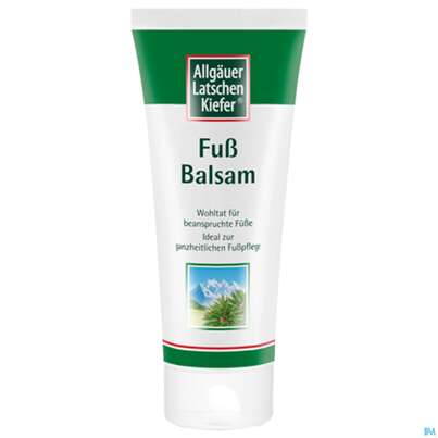 Sie sehen eine Packung Allgäuer Latschenkiefer Fuß Balsam 100ml, Produktbild: 02 Allgäuer Latschenkiefer Fuß Balsam 100ml, A-Nr.: 0864539 - 02