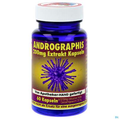 Andrographis Kapseln Extrakt 200mg -apo Drei- Faltigkeit 60st, A-Nr.: 4392818 - 01