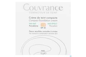 Avène Couvrance Kompakt Creme-make-up Mattierend Porzellan 10g, A-Nr.: 2595078 - 01