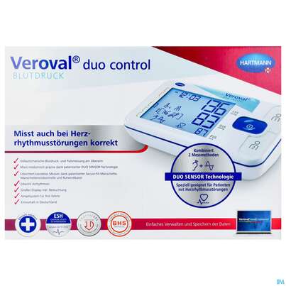Sie sehen eine Packung Blutdruckmesser Veroval Diagnostik Duo Control Manschette 22-32 Cm 1st, Produktbild: 02 Blutdruckmesser Veroval Diagnostik Duo Control Manschette 22-32 Cm 1st, A-Nr.: 4897168 - 02