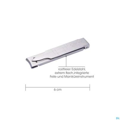Sie sehen eine Packung Nagel Knipser Canal/rostfrei 6cm Flach 3078 1st, Produktbild: 02 Nagel Knipser Canal/rostfrei 6cm Flach 3078 1st, A-Nr.: 4848046 - 02