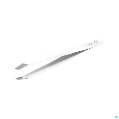 Sie sehen eine Packung Pinzetten Canal Rostfrei/schraeg 9cm Weiss 2301- 1st, Produktbild: 01 Pinzetten Canal Rostfrei/schraeg 9cm Weiss 2301- 1st, A-Nr.: 4786144 - 01