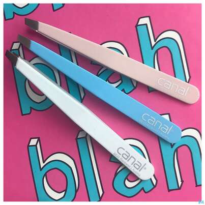 Sie sehen eine Packung Pinzetten Canal Rostfrei/schraeg 9cm Hellblau 2303- 1st, Produktbild: 02 Pinzetten Canal Rostfrei/schraeg 9cm Hellblau 2303- 1st, A-Nr.: 4786167 - 02