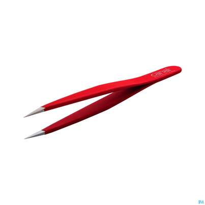 Sie sehen eine Packung Pinzetten Canal Rostfrei/splitter 9cm Rot 2021- 1st, Produktbild: 01 Pinzetten Canal Rostfrei/splitter 9cm Rot 2021- 1st, A-Nr.: 4785736 - 01