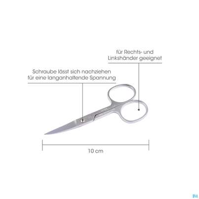 Sie sehen eine Packung Scheren Canal Rostfrei/gebogen Nagel +fuss 10cm 1105- 1st, Produktbild: 02 Scheren Canal Rostfrei/gebogen Nagel +fuss 10cm 1105- 1st, A-Nr.: 4785558 - 02