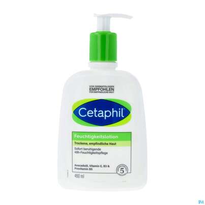 Sie sehen eine Packung Cetaphil Feuchtigkeitslotion 460ml, Produktbild: 02 Cetaphil Feuchtigkeitslotion 460ml, A-Nr.: 3676169 - 02