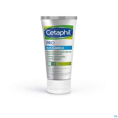 Sie sehen eine Packung Cetaphil Pro Itch Control Gesichtscreme Feuchtigkeitsspendend 50ml, Produktbild: 06 Cetaphil Pro Itch Control Gesichtscreme Feuchtigkeitsspendend 50ml, A-Nr.: 4778802 - 06