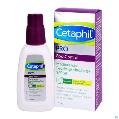 Sie sehen eine Packung Cetaphil Pro/spot Control Feuchtigkeitspflege Mattierend 120ml, Produktbild: 04 Cetaphil Pro/spot Control Feuchtigkeitspflege Mattierend 120ml, A-Nr.: 4841529 - 04