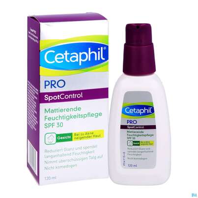 Sie sehen eine Packung Cetaphil Pro/spot Control Feuchtigkeitspflege Mattierend 120ml, Produktbild: 05 Cetaphil Pro/spot Control Feuchtigkeitspflege Mattierend 120ml, A-Nr.: 4841529 - 05