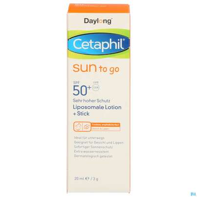 Sonnenprodukte Cetaphil Sun Daylong Liposomale Lotion Stick Sun To Go Sfp50+ 20ml, A-Nr.: 5192599 - 01