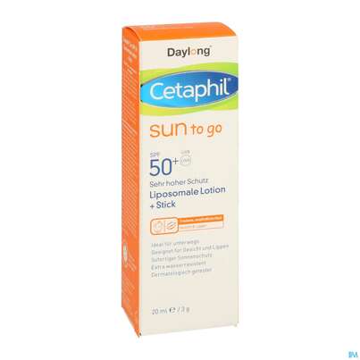 Sonnenprodukte Cetaphil Sun Daylong Liposomale Lotion Stick Sun To Go Sfp50+ 20ml, A-Nr.: 5192599 - 02