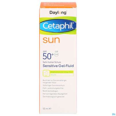 Sonnenprodukte Cetaphil Sun Daylong Sensitive Gel Fluid Sfp50+ 50ml, A-Nr.: 5129744 - 01