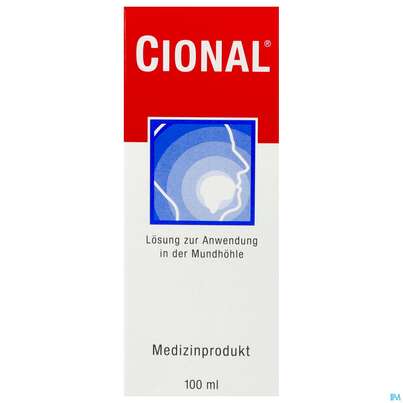 Sie sehen eine Packung Cional Konzentrat Anwendung Mund 100ml, Produktbild: 01 Cional Konzentrat Anwendung Mund 100ml, A-Nr.: 4036897 - 01