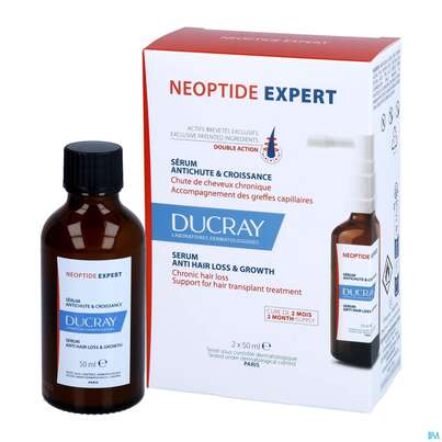 Sie sehen eine Packung Ducray Neoptide/expert Intensivpflege Bei Haarausfall 2x50m 100ml, Produktbild: 04 Ducray Neoptide/expert Intensivpflege Bei Haarausfall 2x50m 100ml, A-Nr.: 5688892 - 04