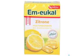 Em-eukal Bonbons Zuckerfrei Zitrone Box 50g, A-Nr.: 5334852 - 01