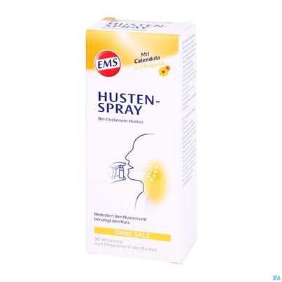 Sie sehen eine Packung Emser Husten-spray Bei Reizhusten 30ml, Produktbild: 02 Emser Husten-spray Bei Reizhusten 30ml, A-Nr.: 4857973 - 02