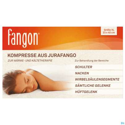 Sie sehen eine Packung Fangon Jurafango Kompresse Xl 23 X 40 Cm, Produktbild: 01 Fangon Jurafango Kompresse Xl 23 X 40 Cm, A-Nr.: 4793345 - 01