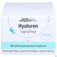 Sie sehen eine Packung Hyaluron Tagespflege Riche Tg 50ml, Produktbild: 01 Hyaluron Tagespflege Riche Tg 50ml, A-Nr.: 4914748 - 01