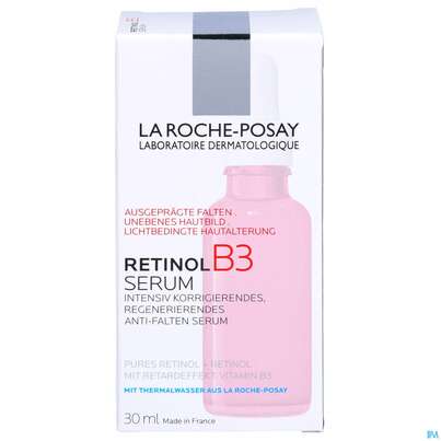 Sie sehen eine Packung La Roche Posay Gesichtspflege Retinol B3 Serum 30ml, Produktbild: 01 La Roche Posay Gesichtspflege Retinol B3 Serum 30ml, A-Nr.: 5424118 - 01
