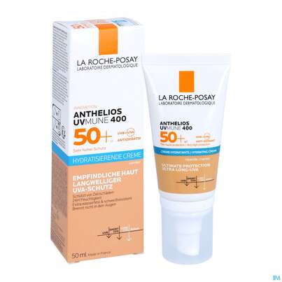 Sie sehen eine Packung Sonnenprodukte La Roche Posay Anthelios/ges/hydratisie 50+/creme Bb Uv-mu 50ml, Produktbild: 04 Sonnenprodukte La Roche Posay Anthelios/ges/hydratisie 50+/creme Bb Uv-mu 50ml, A-Nr.: 5572043 - 04
