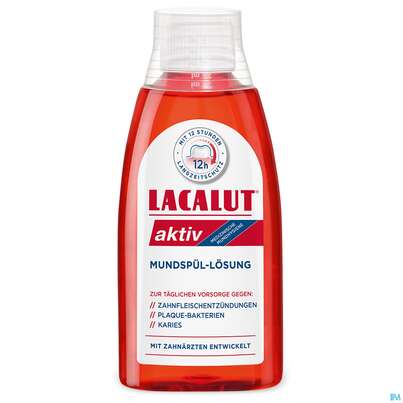 Sie sehen eine Packung Mundwasser/spuelung Lacalut Aktiv Mundspuel-lösung 300ml, Produktbild: 02 Mundwasser/spuelung Lacalut Aktiv Mundspuel-lösung 300ml, A-Nr.: 3277937 - 02