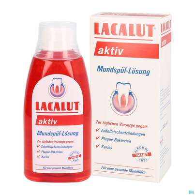 Sie sehen eine Packung Mundwasser/spuelung Lacalut Aktiv Mundspuel-lösung 300ml, Produktbild: 05 Mundwasser/spuelung Lacalut Aktiv Mundspuel-lösung 300ml, A-Nr.: 3277937 - 05