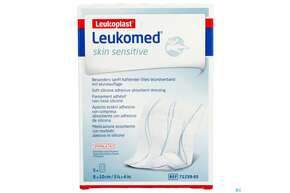 Wundverband Leukomed/skin Sensitive Vliesverband +auflage Steril 8x10cm 5st, A-Nr.: 5609007 - 01